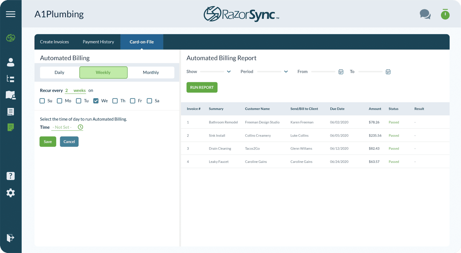 automated billing report